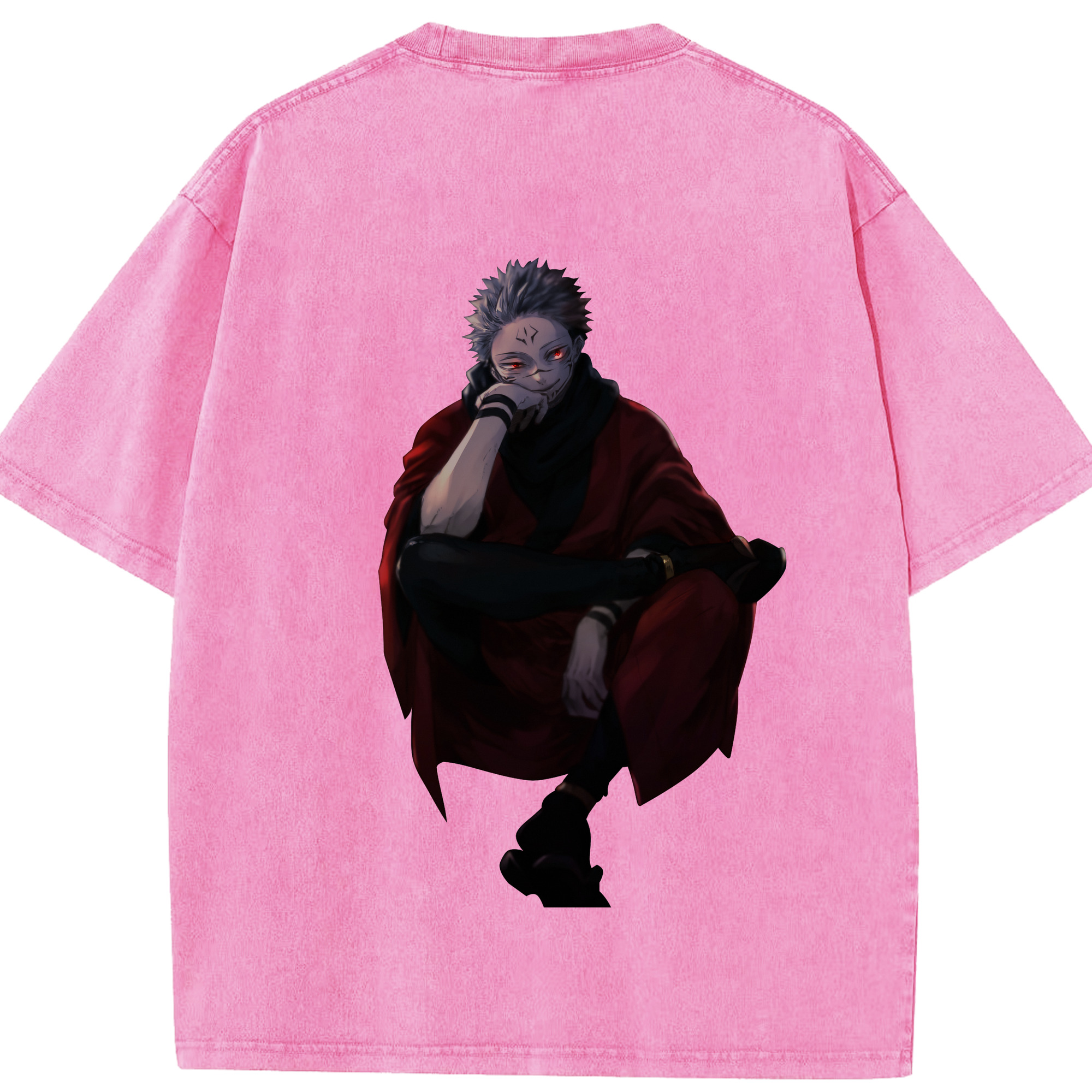 （画像用） 呪術廻戦 Jujutsu Kaisen 綿100% ヴィンテージ風 半袖Tシャツ（背面プリント）